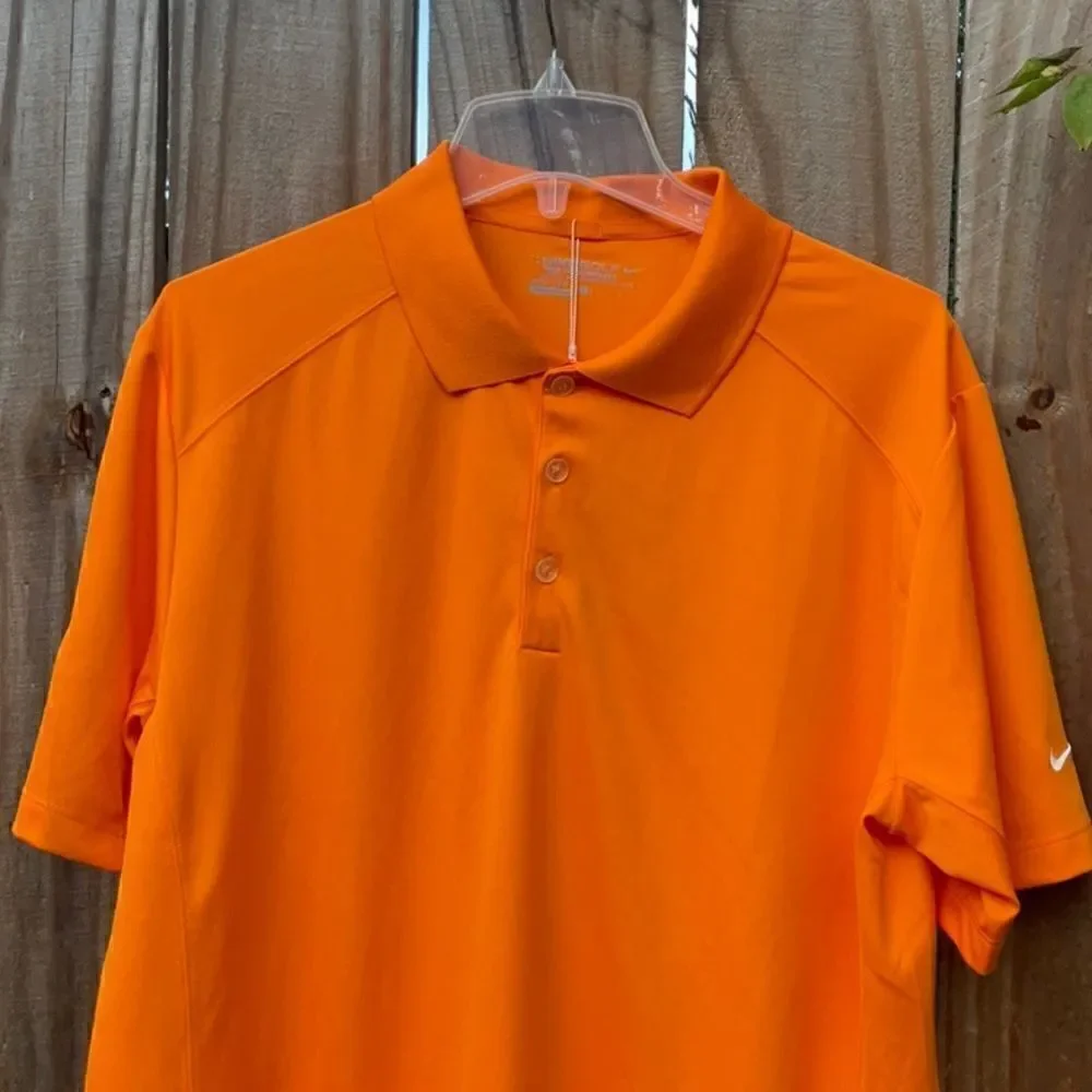 Take 50% OFF- Nike Golf Tour Performance Dri-Fit Orange Short Sleeve, Size-L